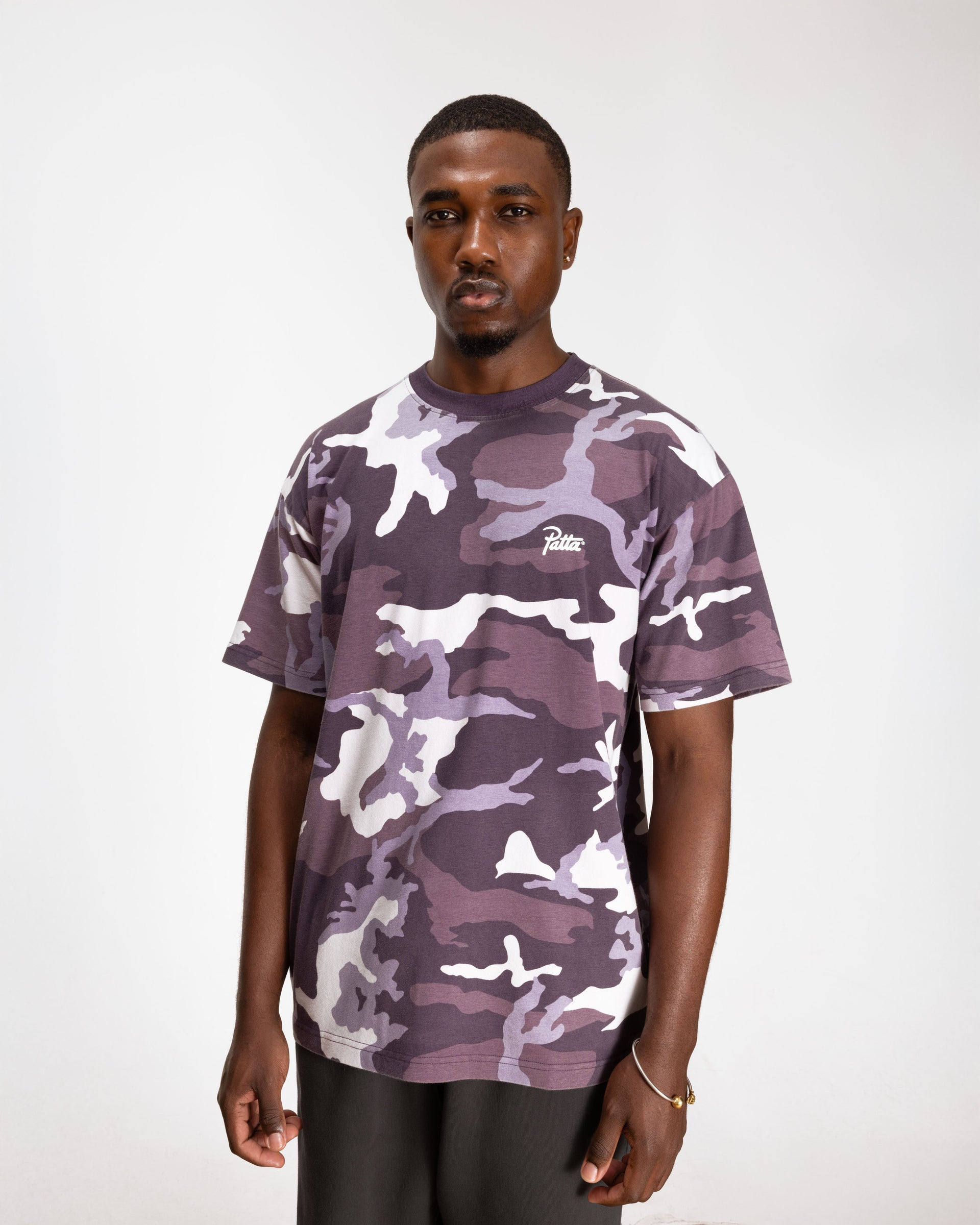 Patta Basic Woodland Camo T-Shirt (Navy Cosmos)