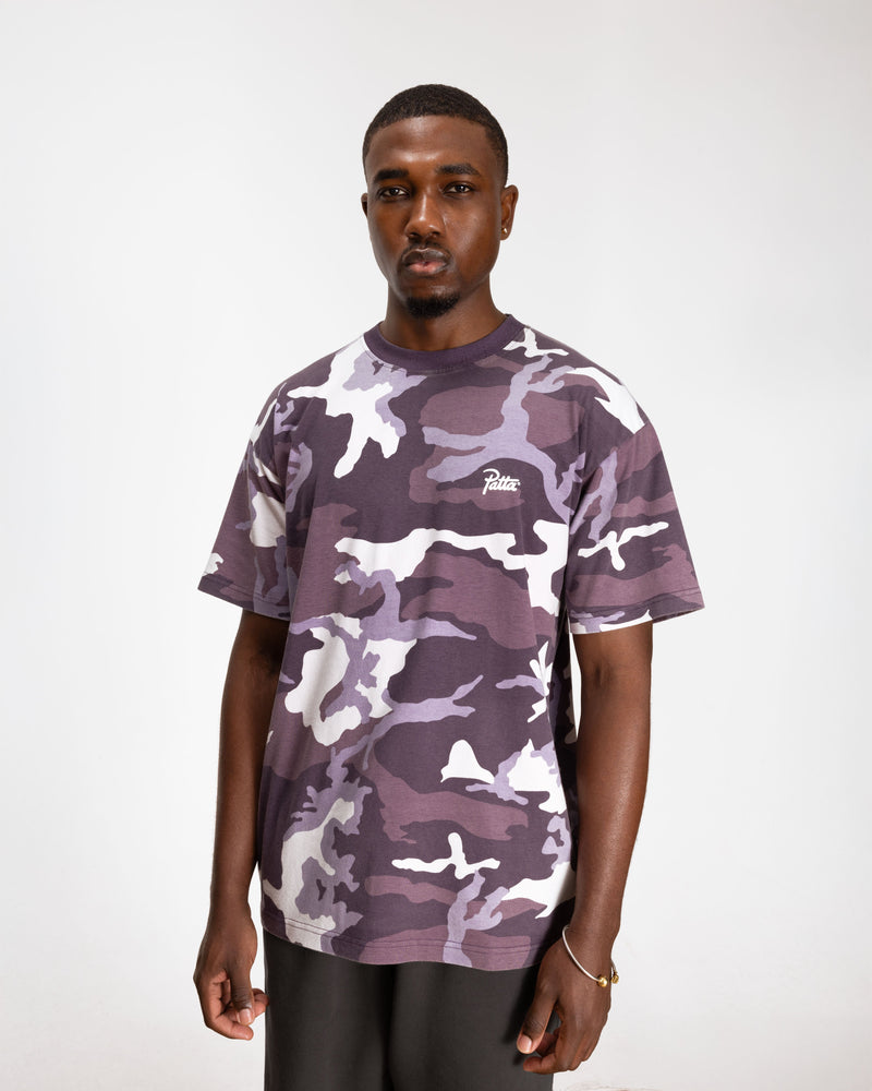 Patta Basic Woodland Camo T-Shirt (Navy Cosmos)