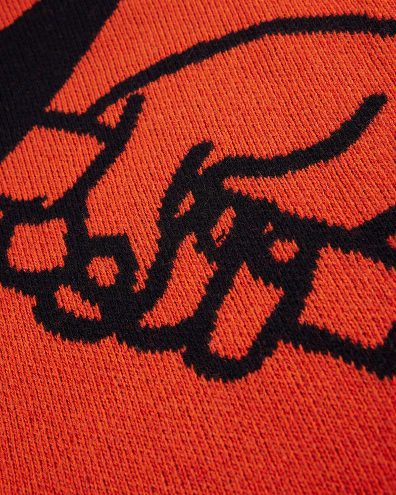 Patta x Carhartt Half-Zip Sweater (Safety Orange/Black)