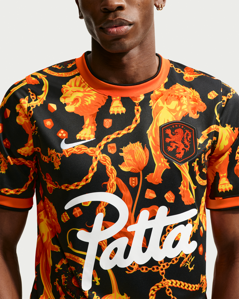 Patta x Nike KNVB Pre-Match Jersey (Black/Orange)