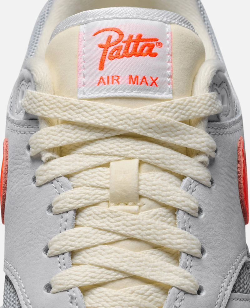 Patta X Nike Air Max 1 (White/Hyper Crimson-Pure Platinum)