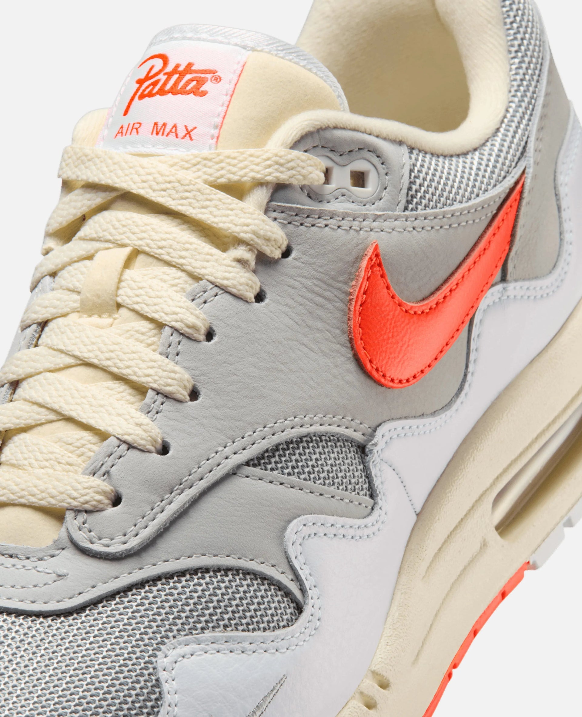 Patta X Nike Air Max 1 (White/Hyper Crimson-Pure Platinum)