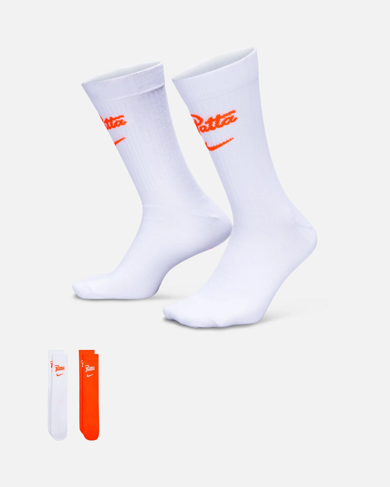 Patta x Nike KNVB Crew Socks 2-pack (White-Hyper Crimson/Hyper Crimson-White)