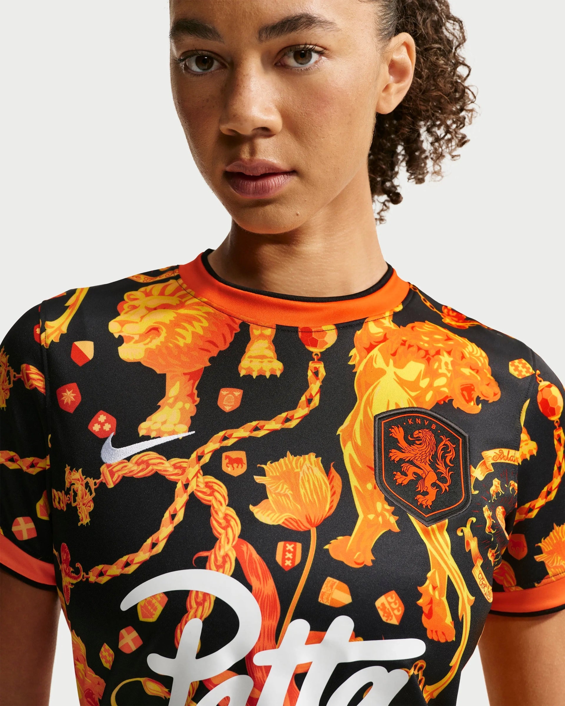 Patta x Nike KNVB Pre-Match Jersey WMNS (Black/Orange)