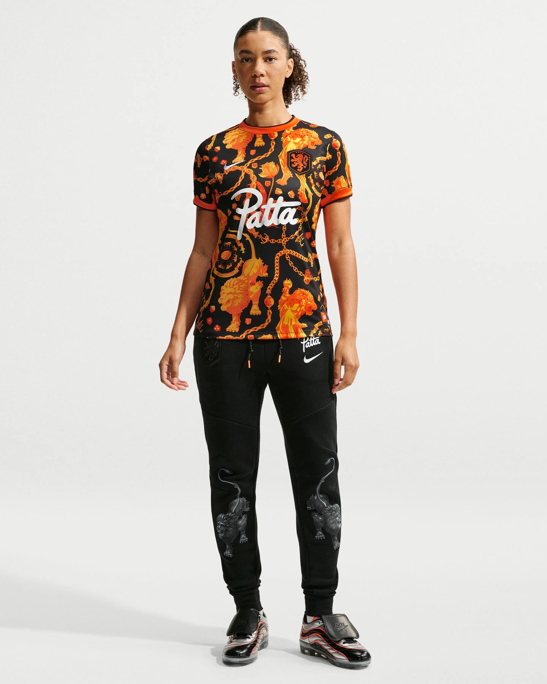 Patta x Nike KNVB Pre-Match Jersey WMNS (Black/Orange)
