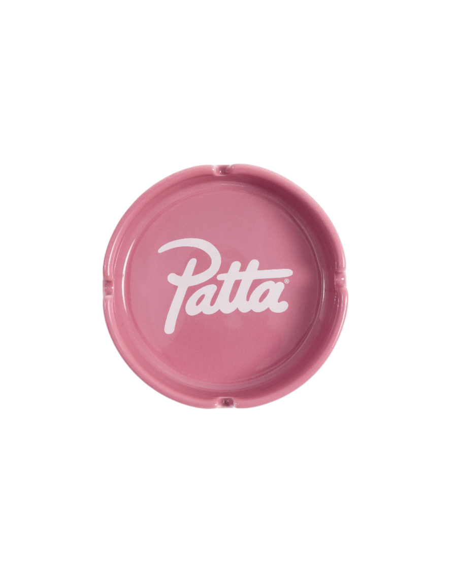 Patta Script Logo Ashtray (Pink/White)