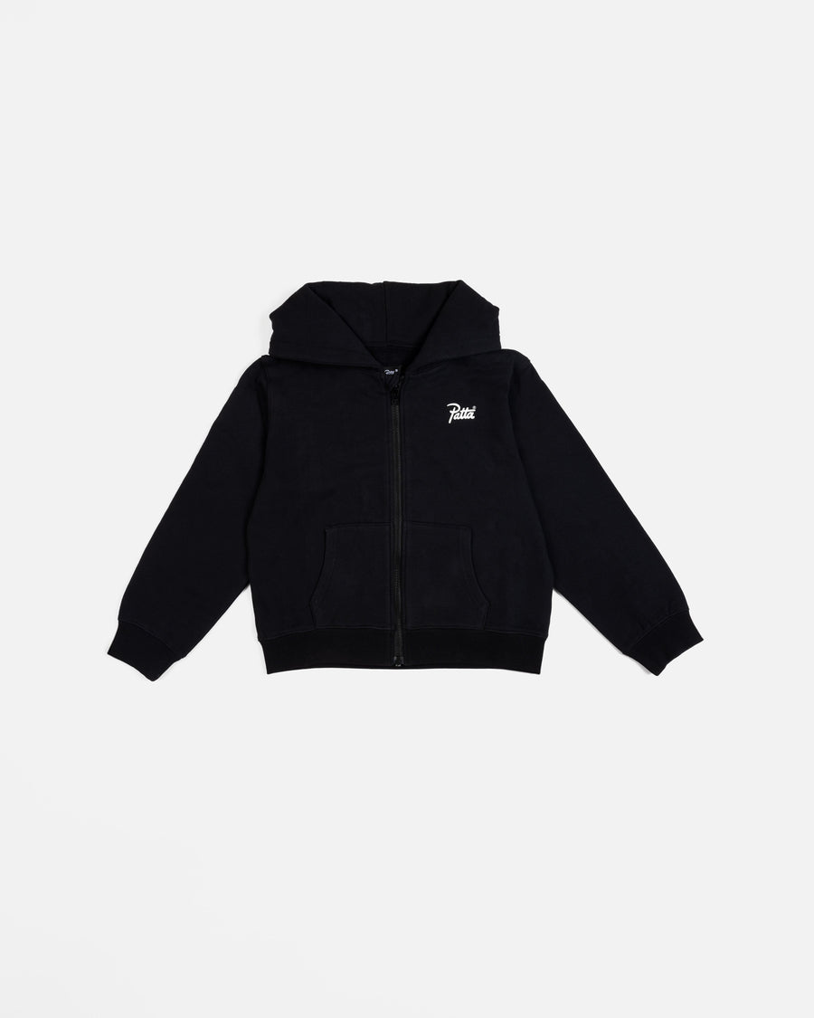 Patta Kids Zip-Up Hooded Sweater (Black)