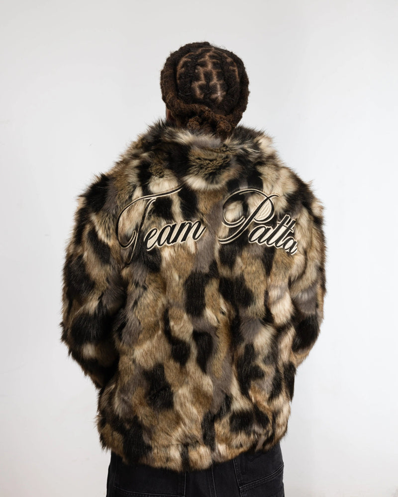 Patta Faux Fur Patchwork Jacket (Multi)