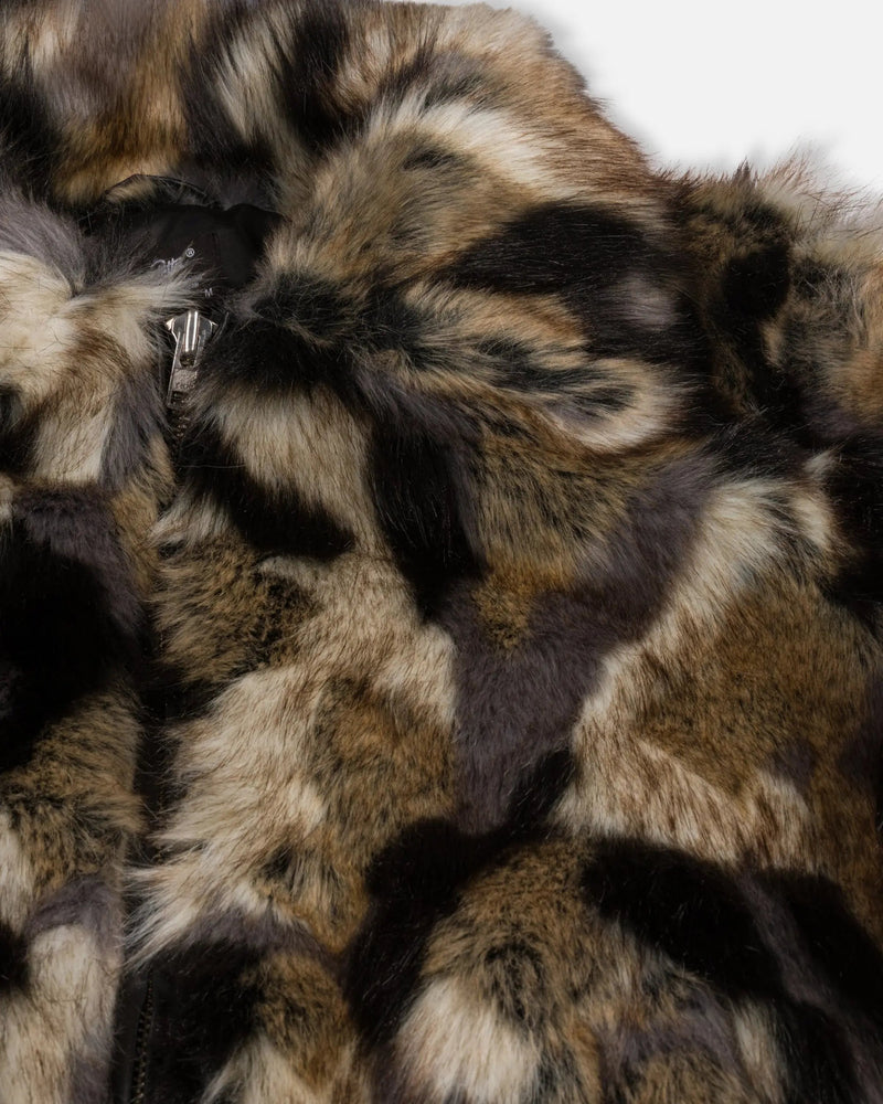 Patta Faux Fur Patchwork Jacket (Multi)