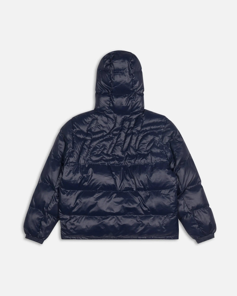 Patta Quilted Script Logo Puffer Jacket Parisian Night