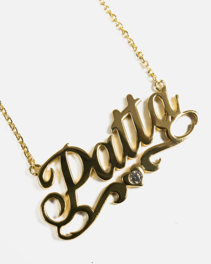 Patta Name Chain (Gold Plated)