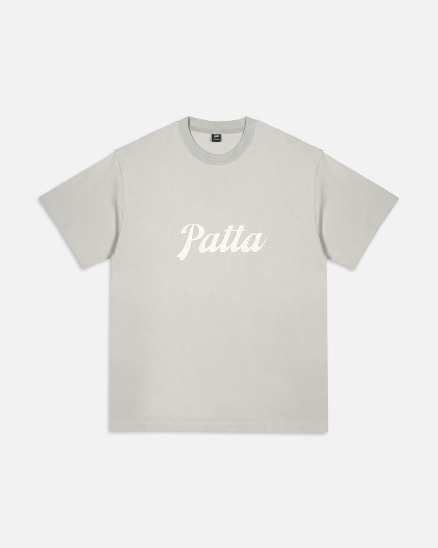 Patta Logo Twill Applique T-Shirt (Flint Gray)