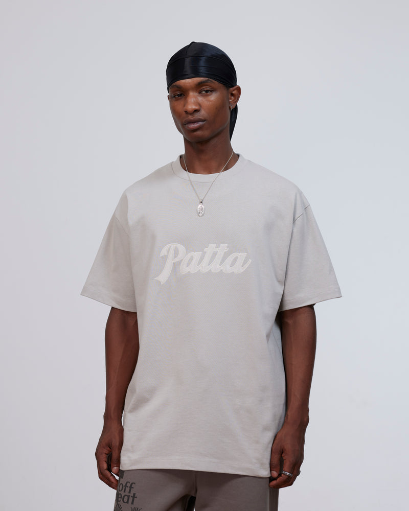 Patta Logo Twill Applique T-Shirt (Flint Gray)