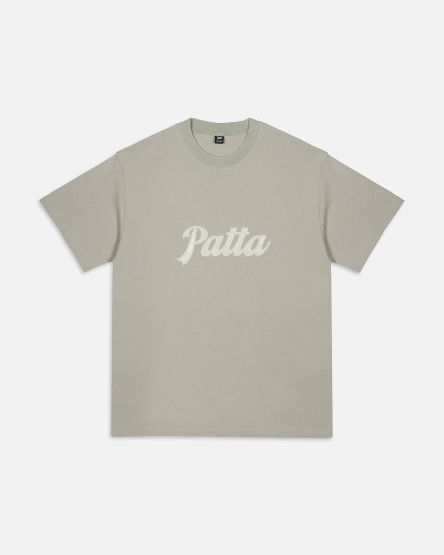 Patta Logo Twill Applique T-Shirt (Flint Gray)