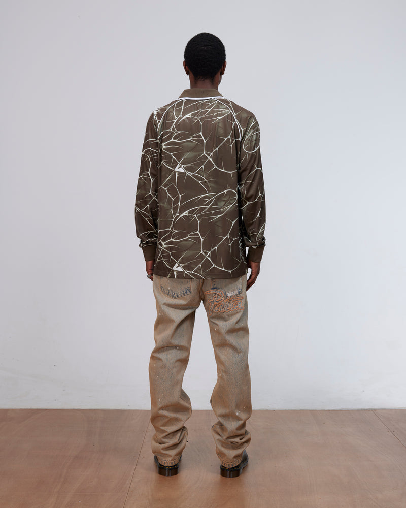 Patta Thorns Longsleeve Football Jersey (Major Brown)