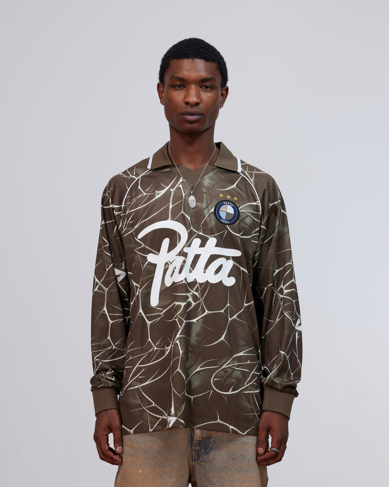 Patta Thorns Longsleeve Football Jersey (Major Brown)