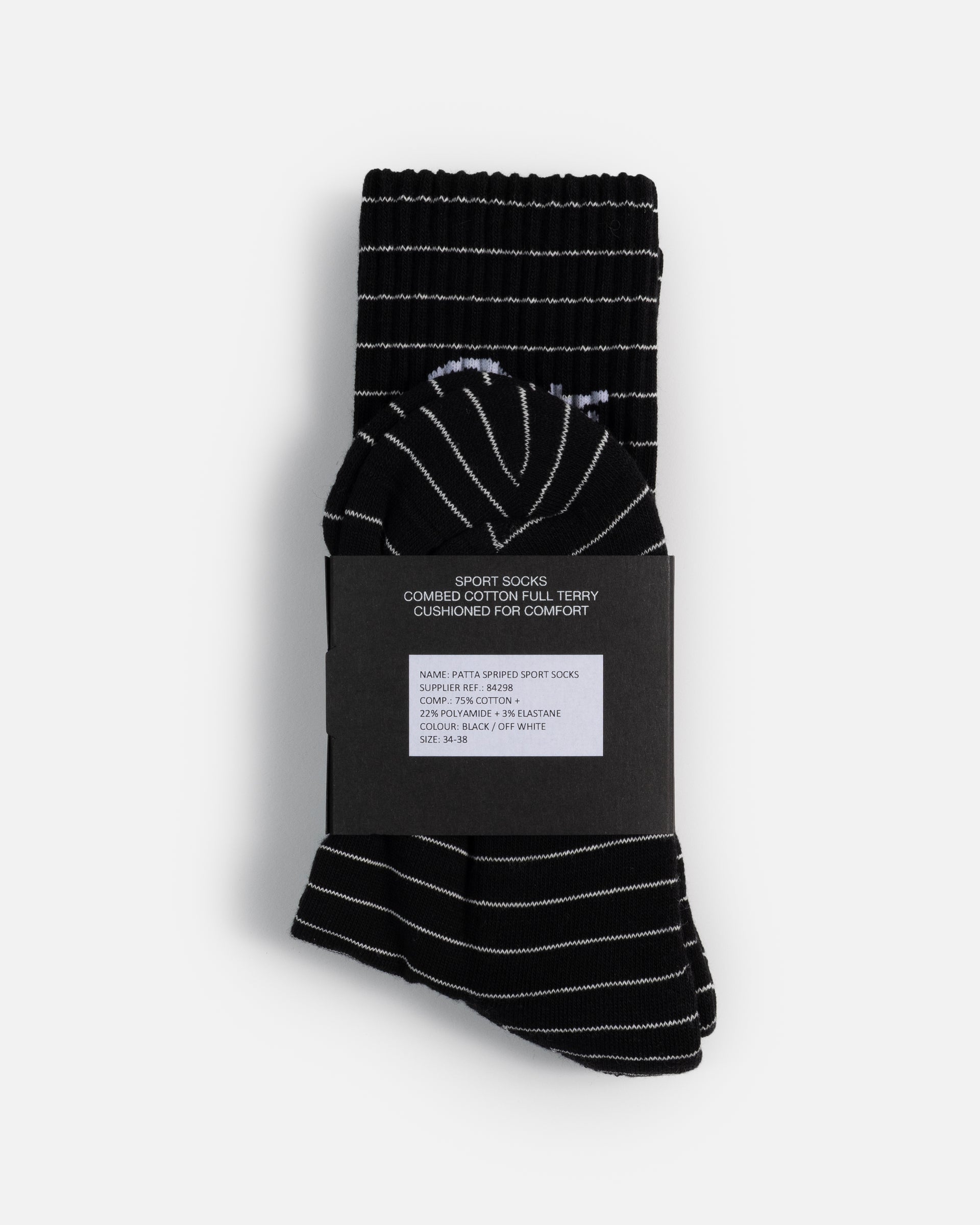 Patta Striped Socks (Black Iris)