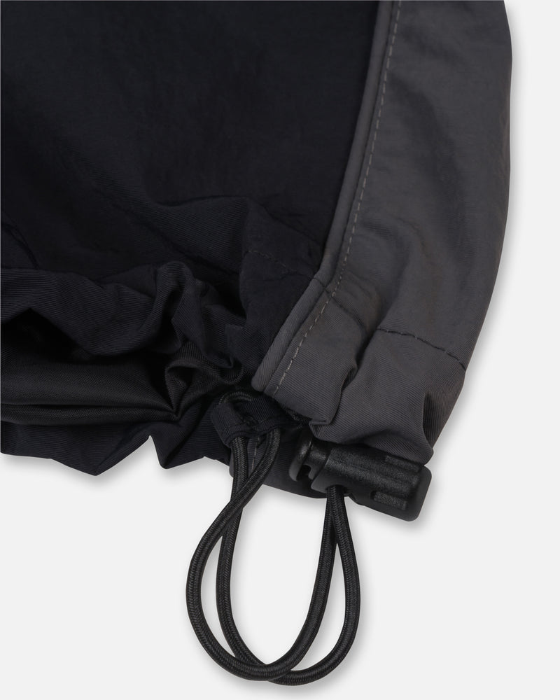 Patta Panelled Oversized Track Pants (Black)