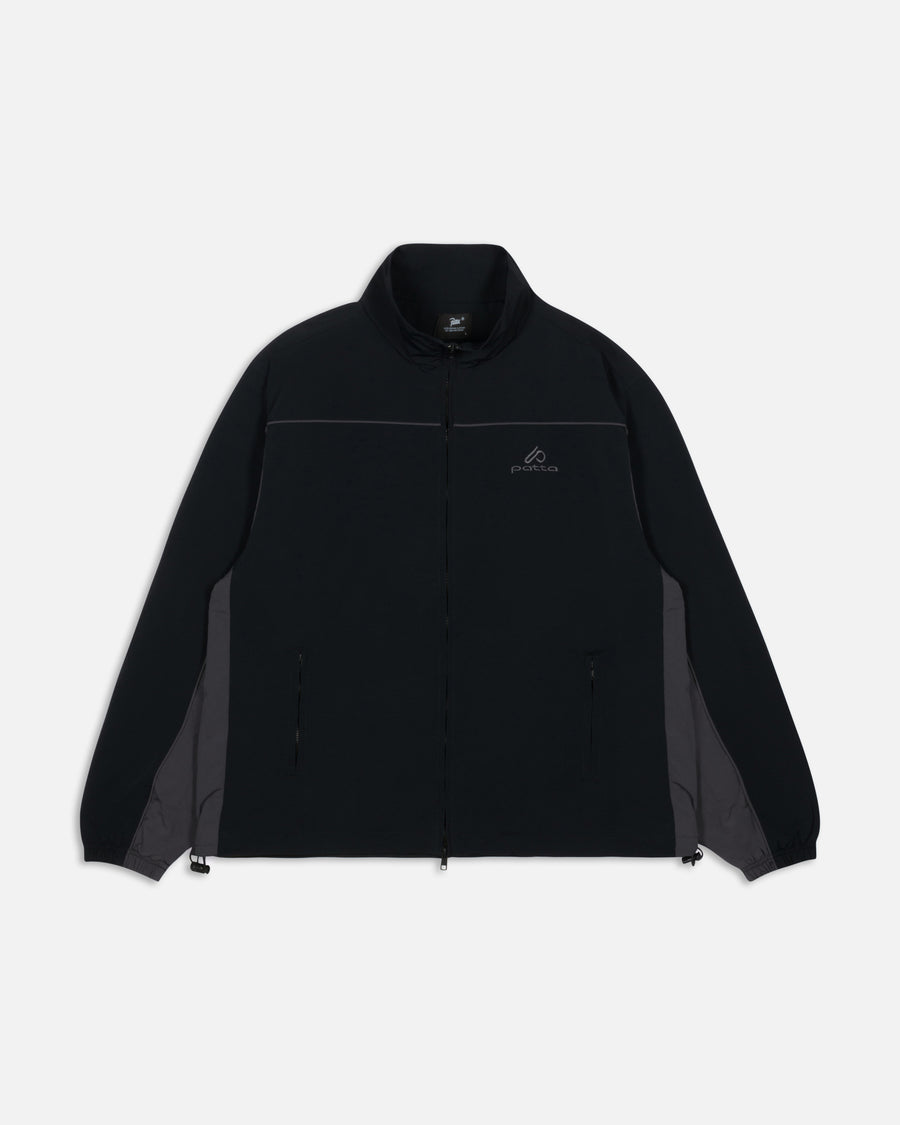 Patta Panelled Track Top (Black)