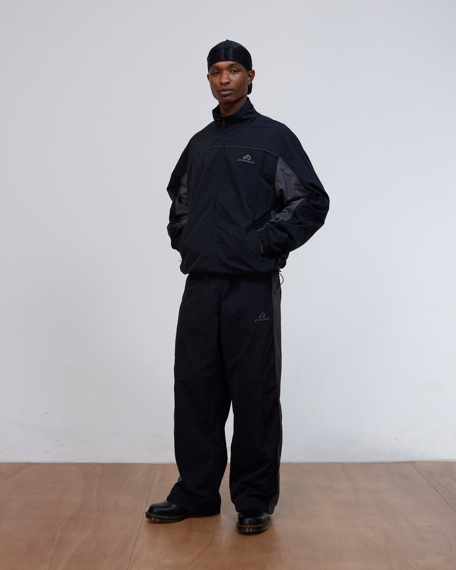 Patta Panelled Track Top (Black)