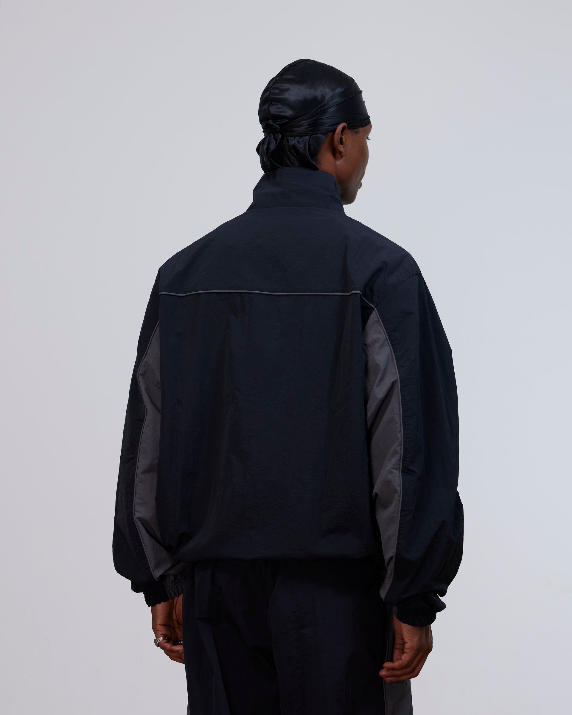 Patta Panelled Track Top (Black)