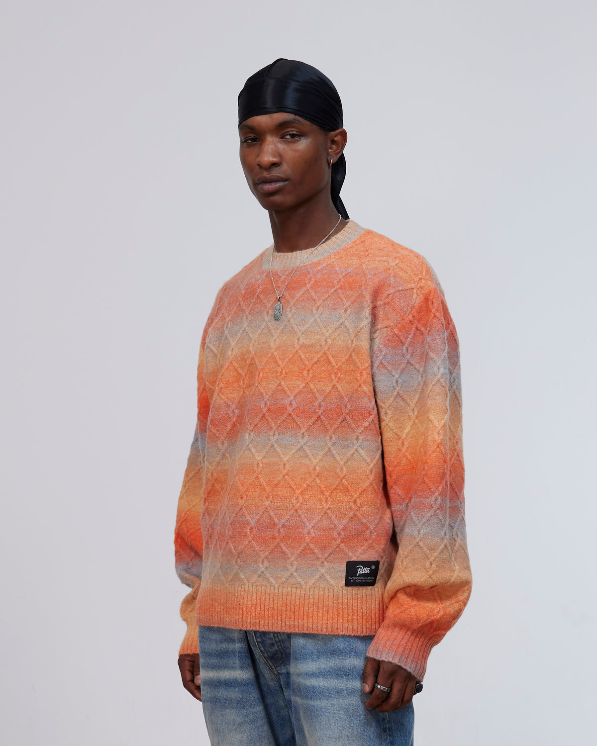 Patta Space Dye Cable Knitted Sweater (Multi)