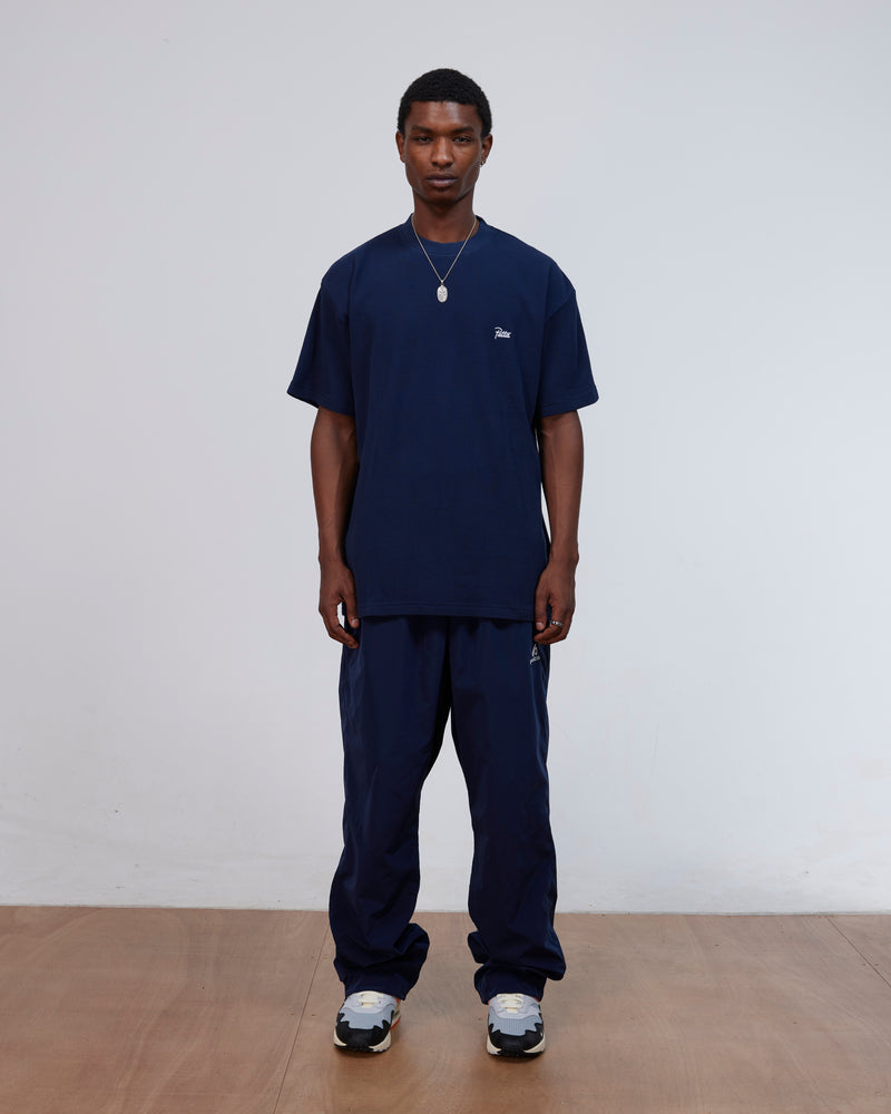 Patta Waffle Script Logo T-Shirt (Black Iris)