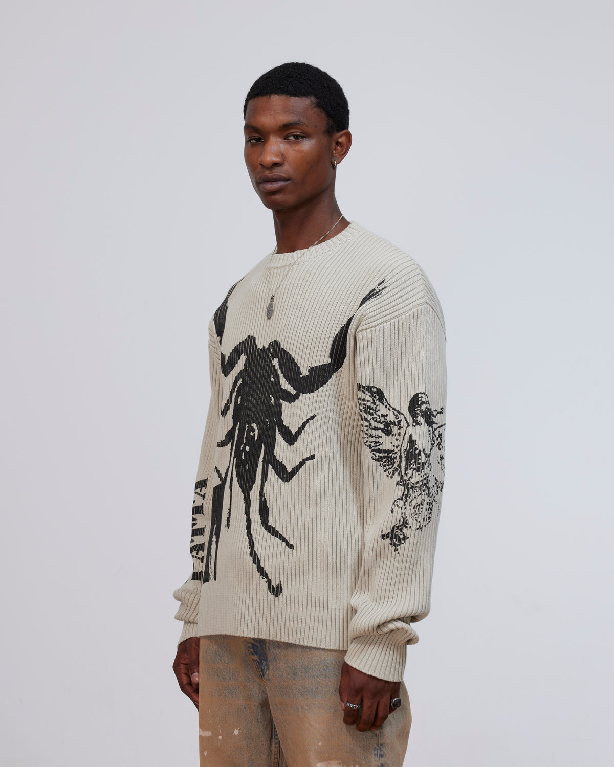 Patta Scorpio Knitted Jumper (Plaza Taupe)