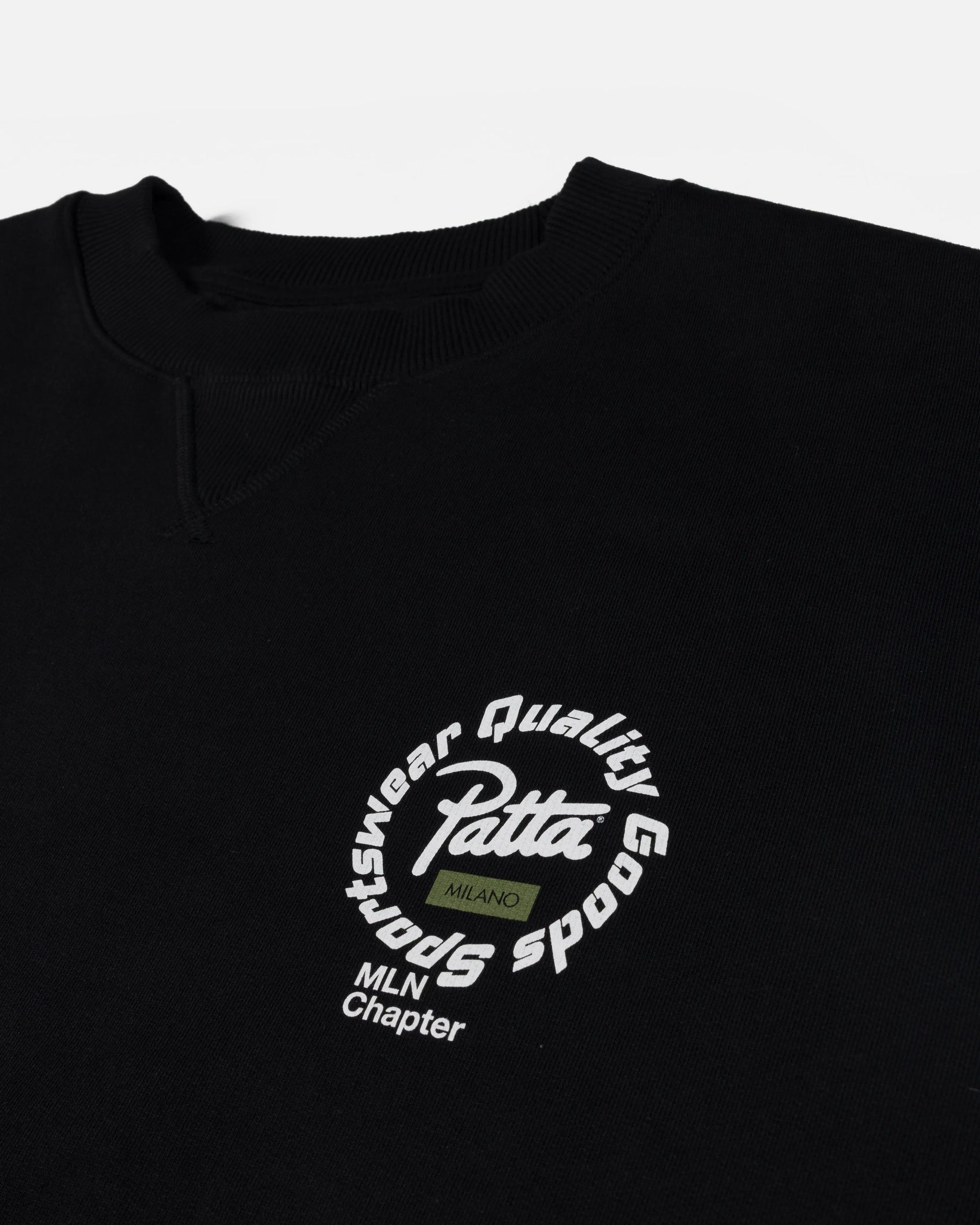 Patta Milano Chapter Crewneck Sweater (Black)