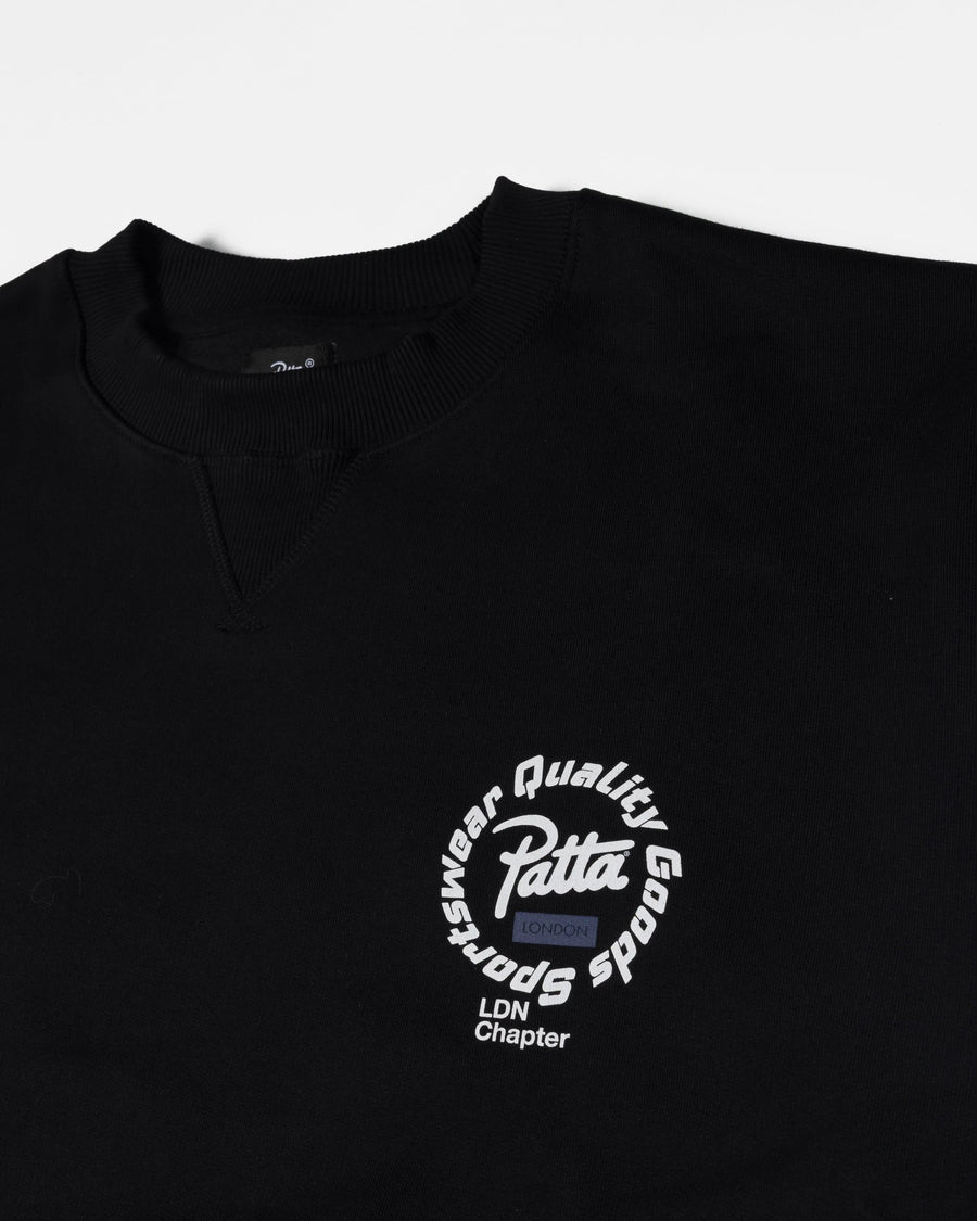 Patta London Chapter Crewneck Sweater (Black)