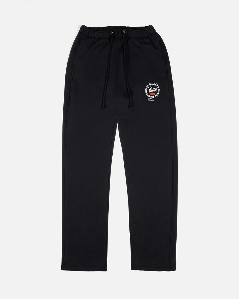 Patta Amsterdam Chapter Straight Leg Jogging Pants (Black)