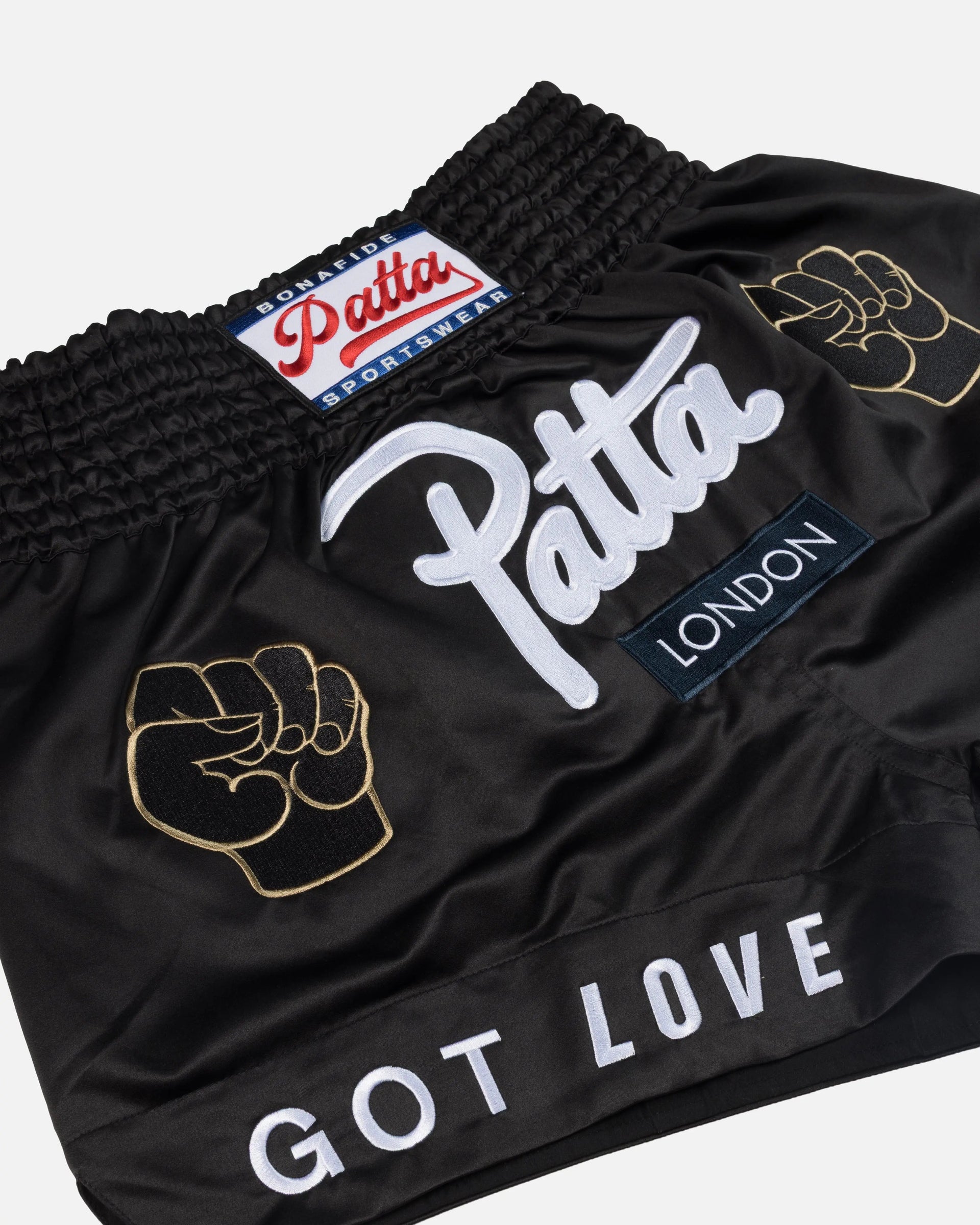 Patta London Chapter Muay Thai Shorts (Black)
