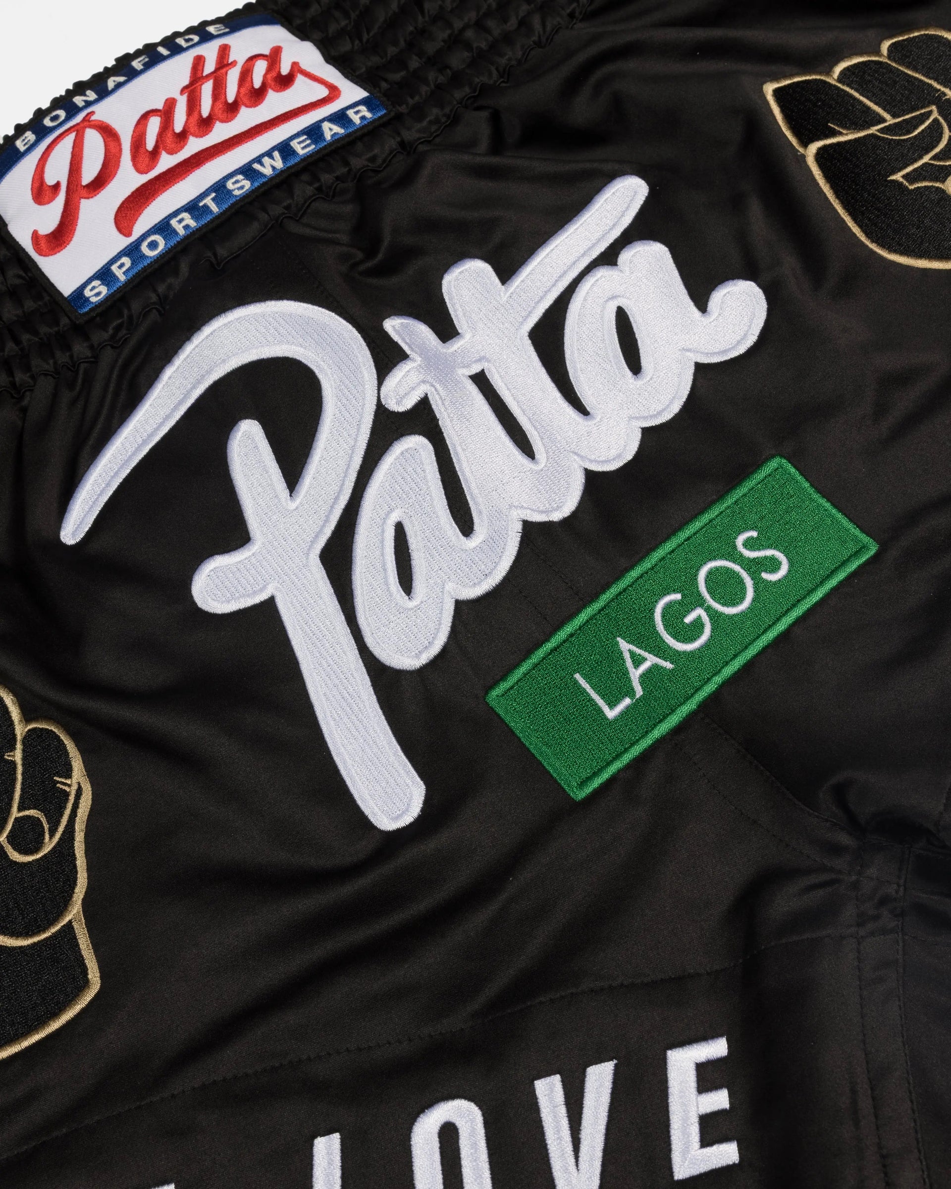Patta Lagos Chapter Muay Thai Shorts (Black)