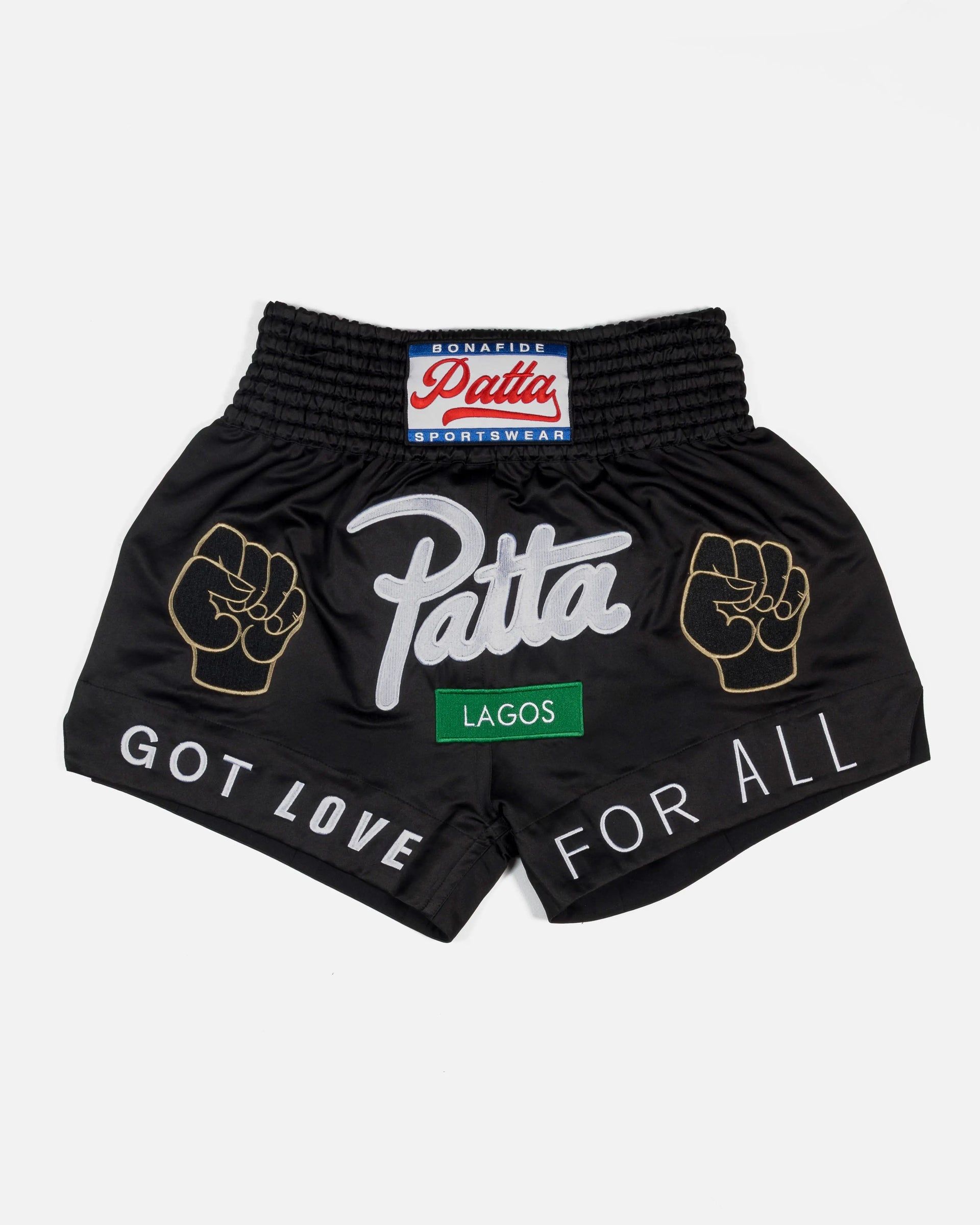 Patta Lagos Chapter Muay Thai Shorts (Black)
