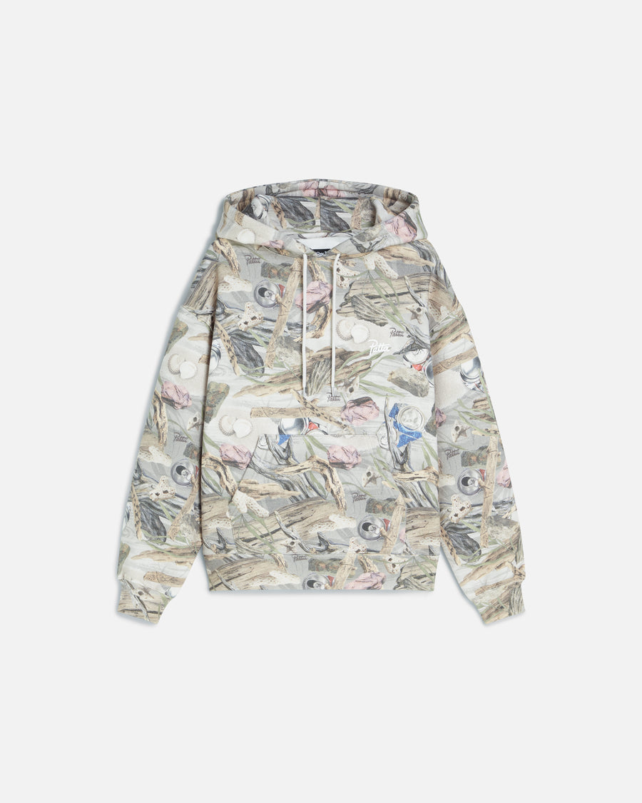 Patta Beach Print Boxy Hooded Sweater (Multi)