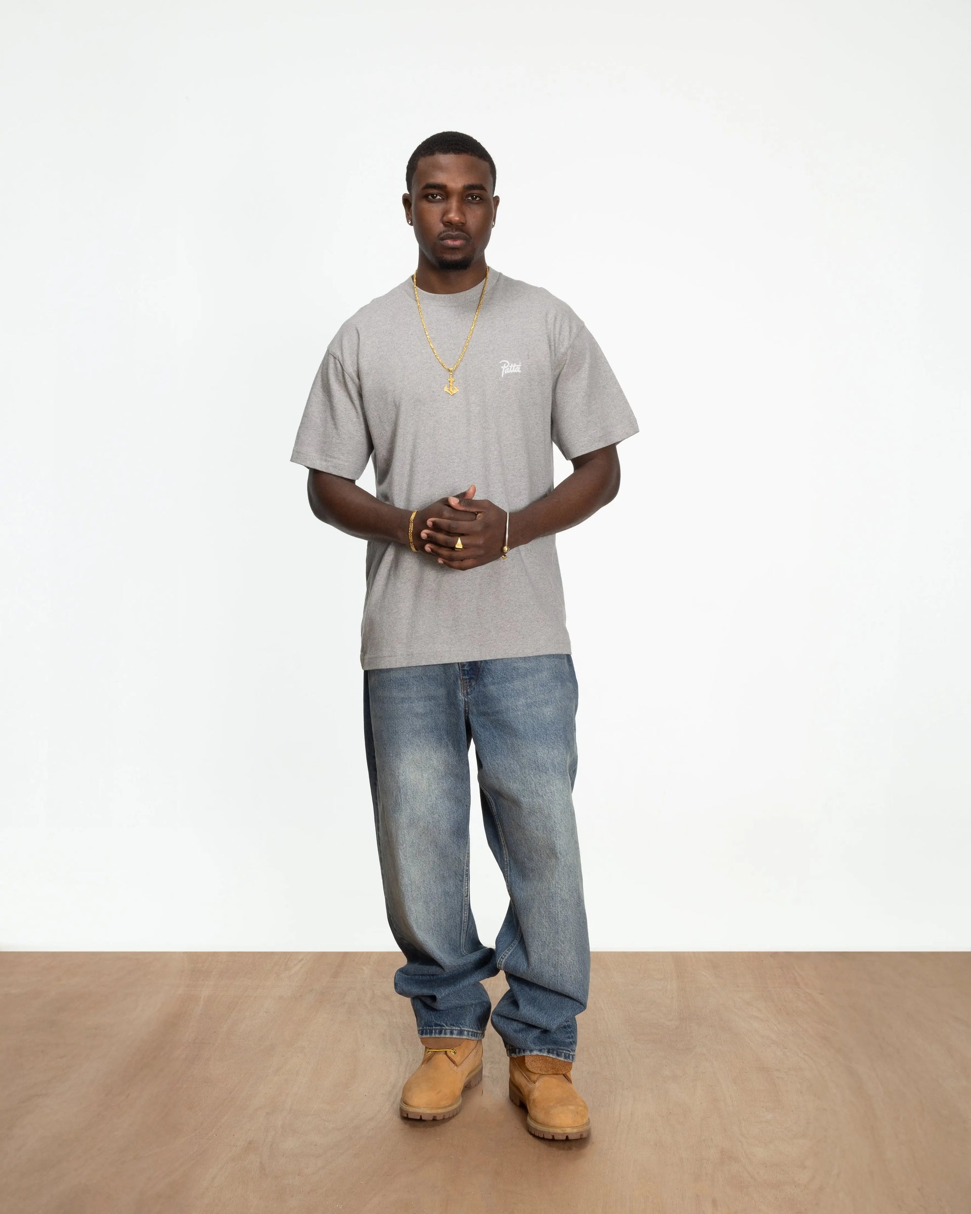 Patta Protect Yourself T-Shirt (Melange Grey)