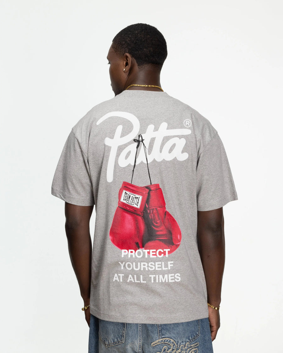 Patta Protect Yourself T-Shirt (Melange Grey)