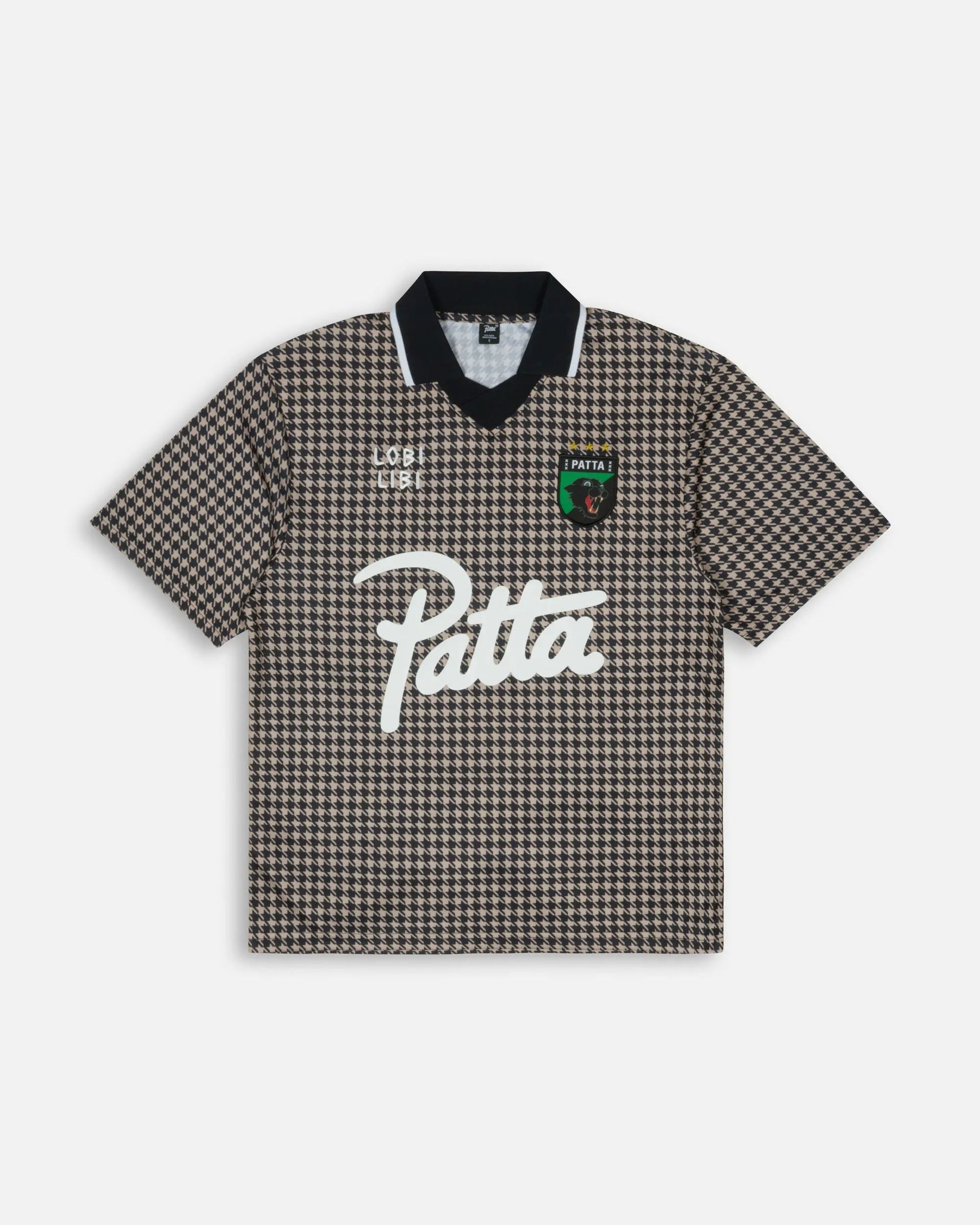 Patta Houndstooth Football Jersey (Irish Cream)