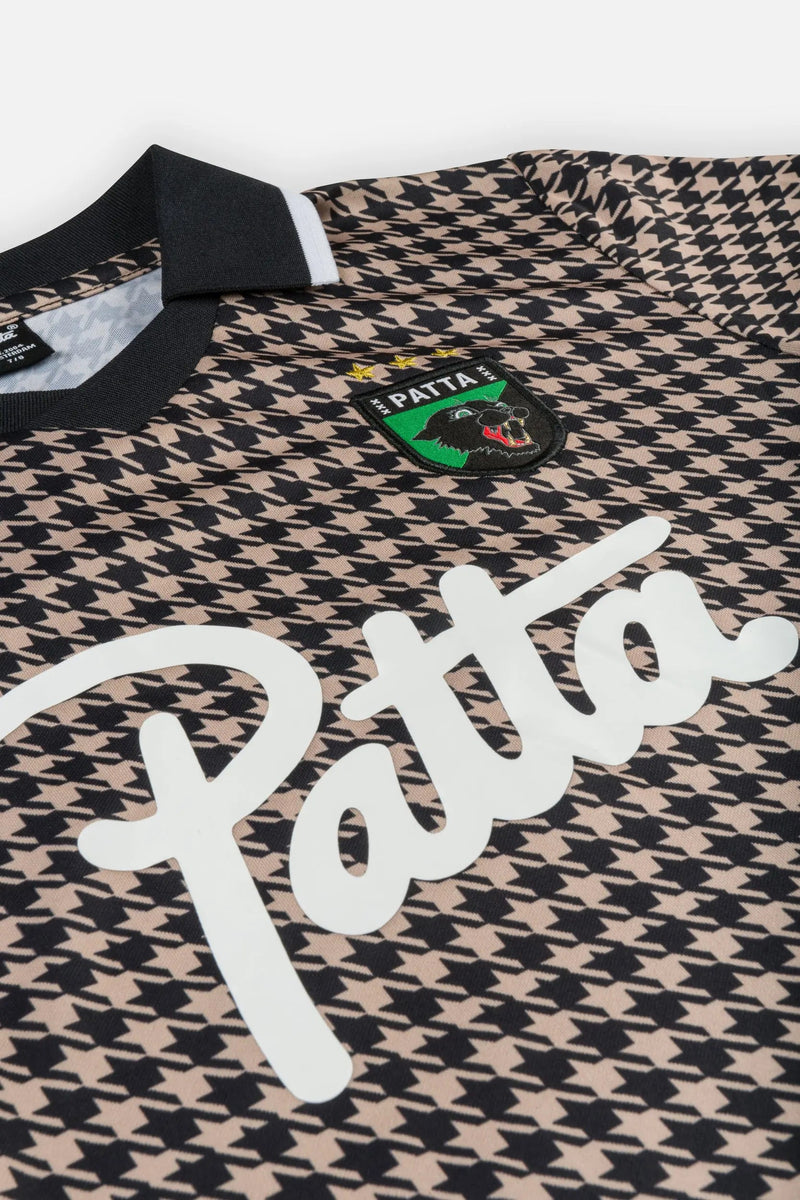 Patta Kids Houndstooth Football Jersey (Irish Cream)
