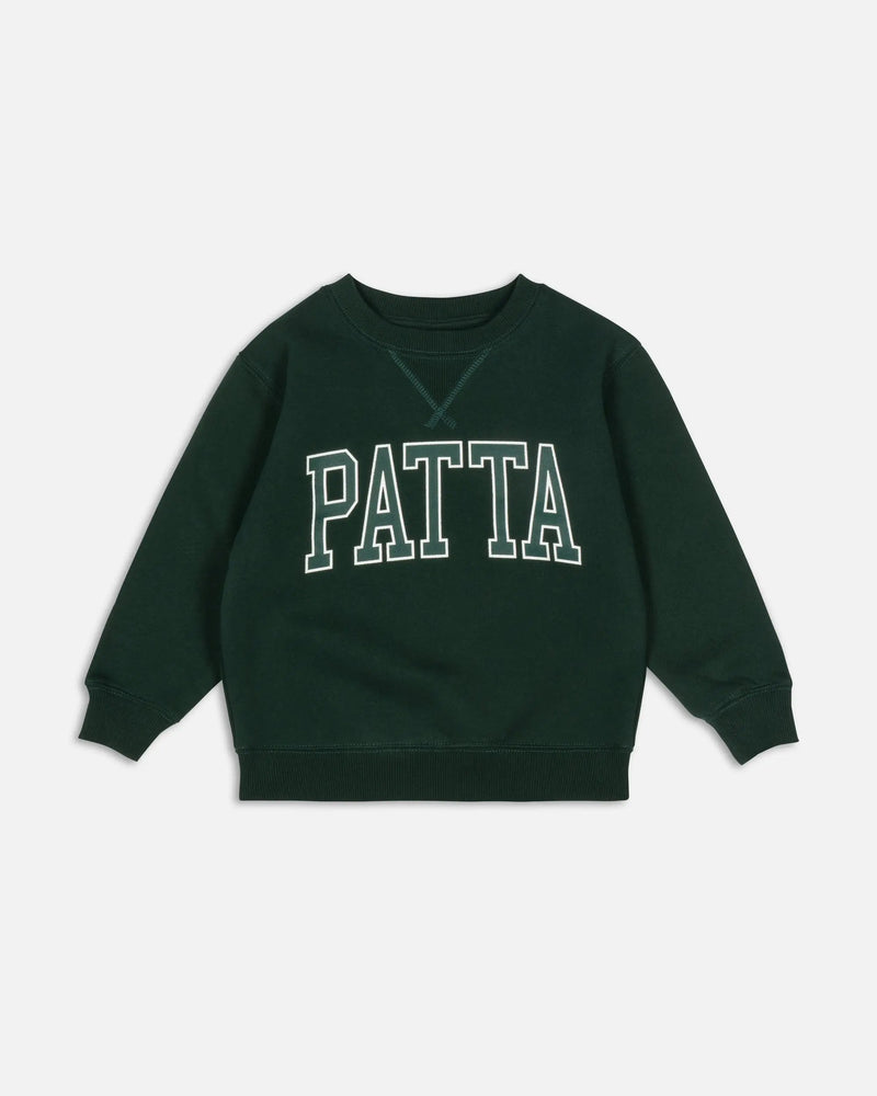 Patta Kids Arc Logo Crewneck Sweater (Pine Grove)