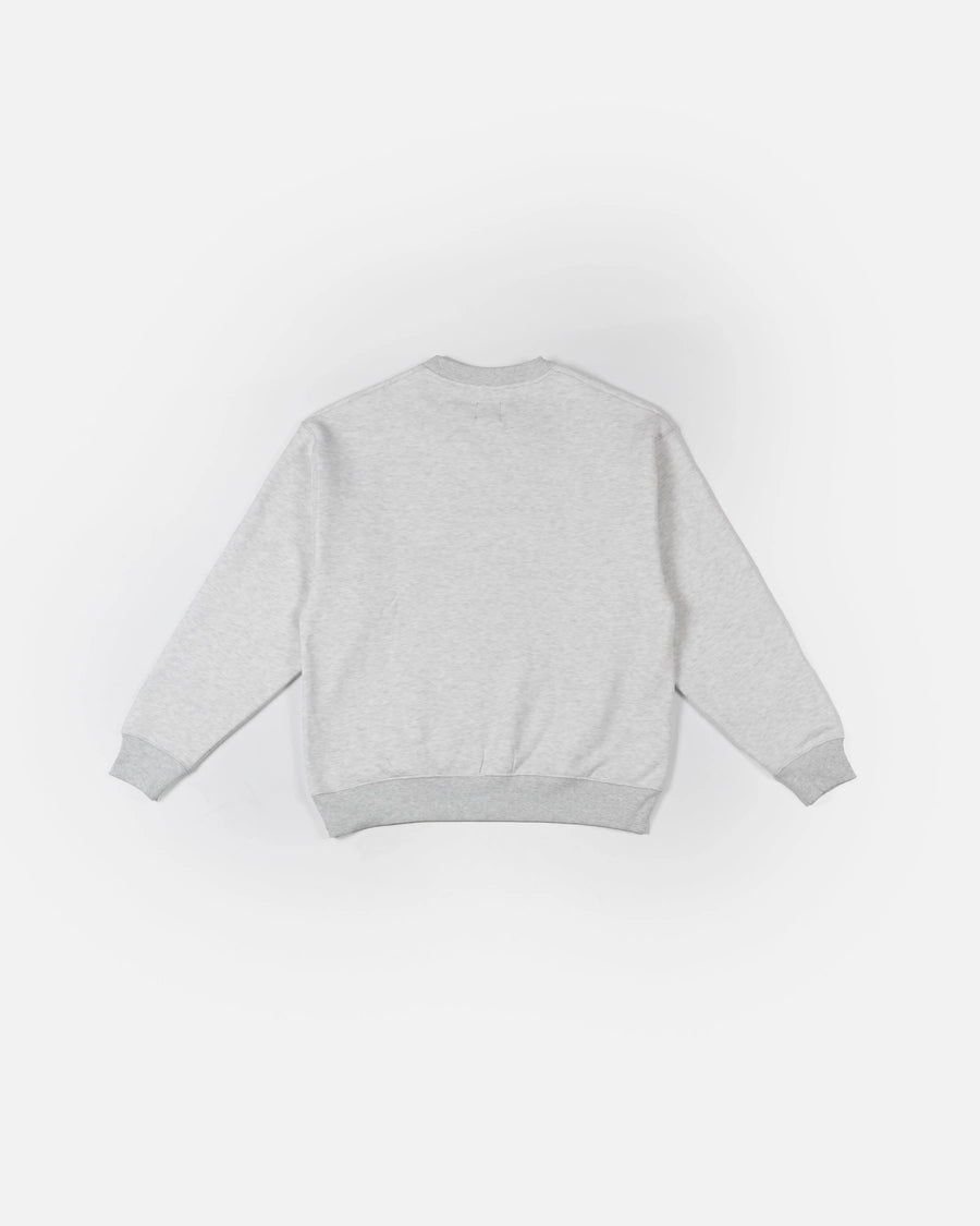 Patta Arc Logo Crewneck Sweater (Light Melange Grey)