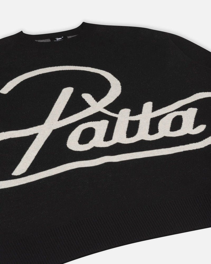 Patta Hearted Jumper (Black)