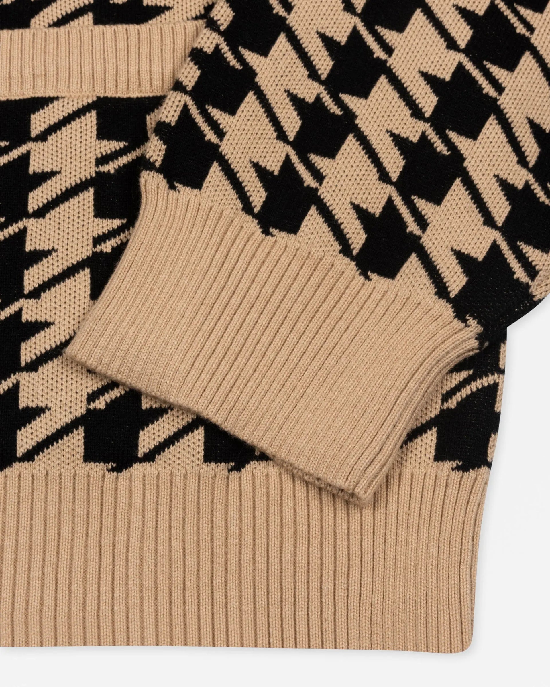 Patta Houndstooth Cardigan (Irish Cream)
