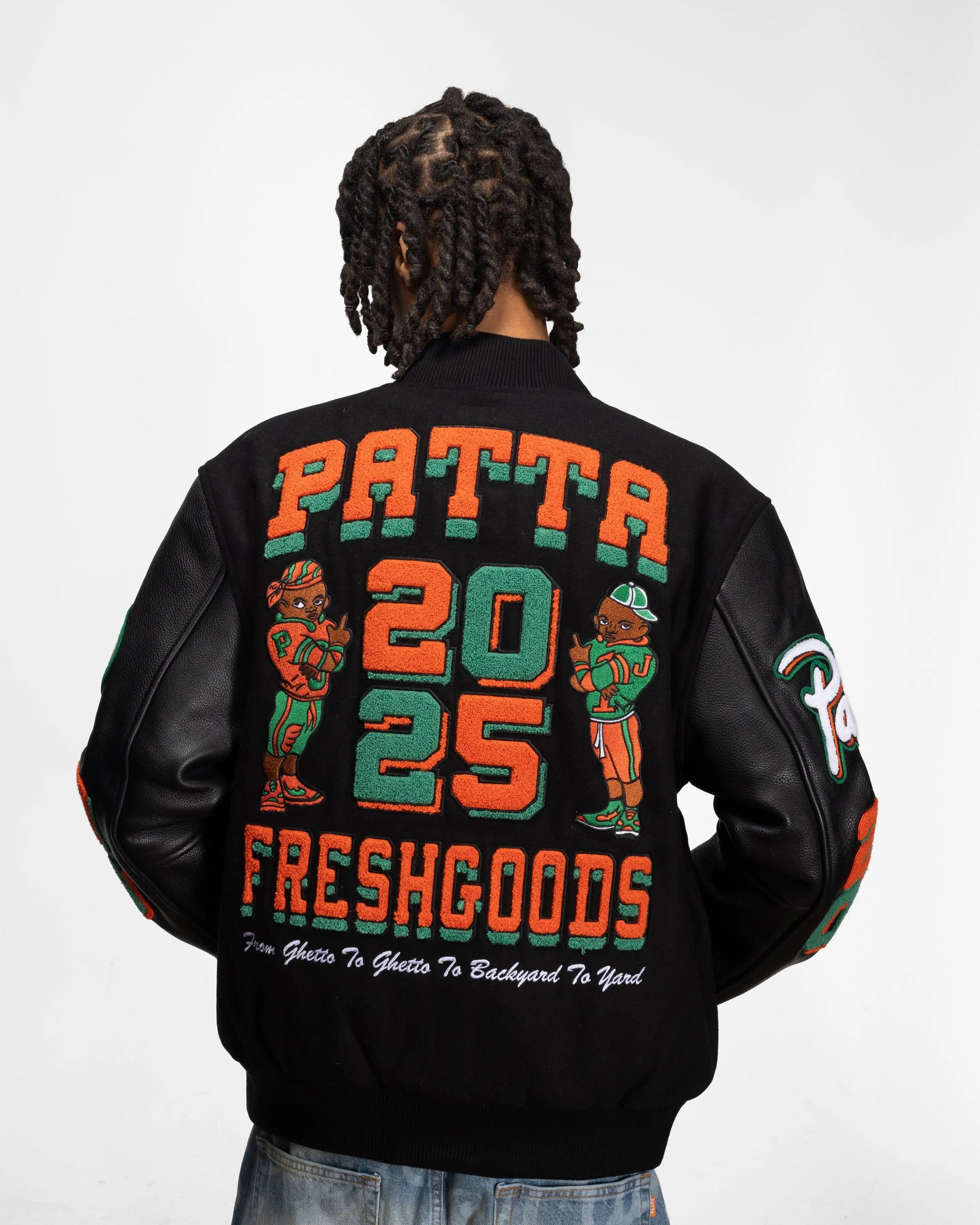 Patta x Joe Freshgoods Varsity Jacket (Black)